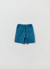 Ovs Kids Boy Lyocell And Linen Shorts With Pockets